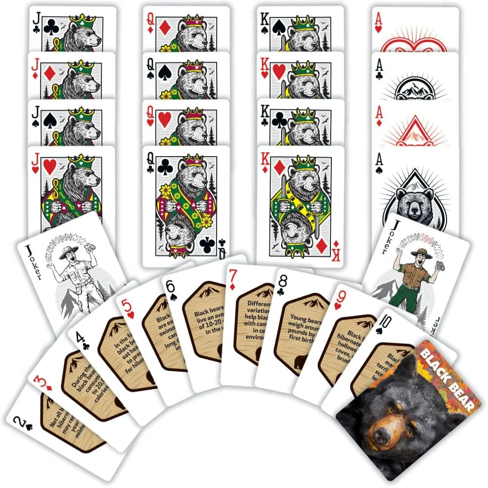 Black Bear Playing Cards by Masterpieces - Image 2