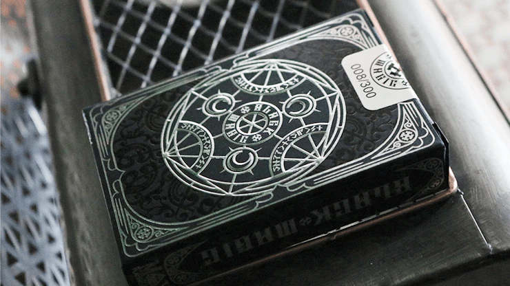 Black Magic Silver Gilded Playing Cards USPCC - Image 6