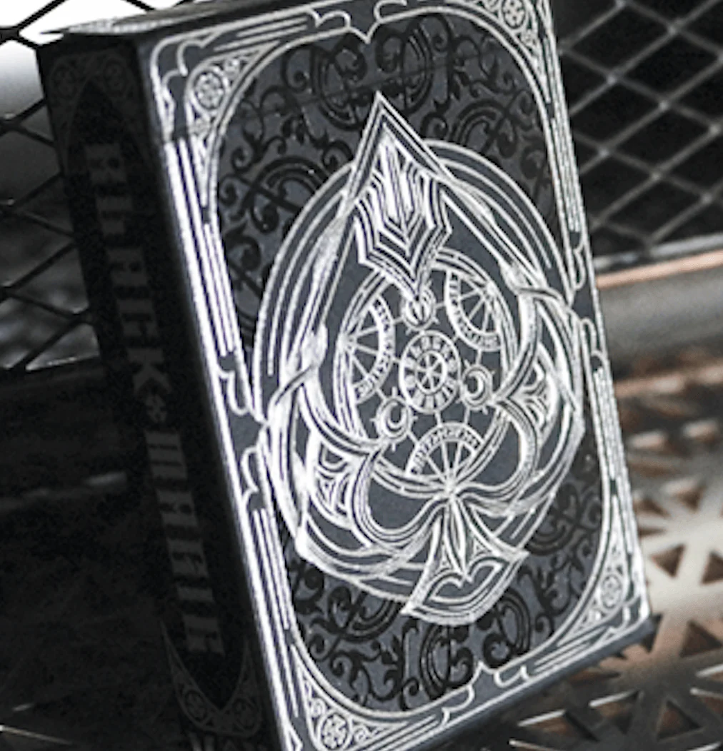Black Magic Silver Gilded Playing Cards USPCC - Image 7