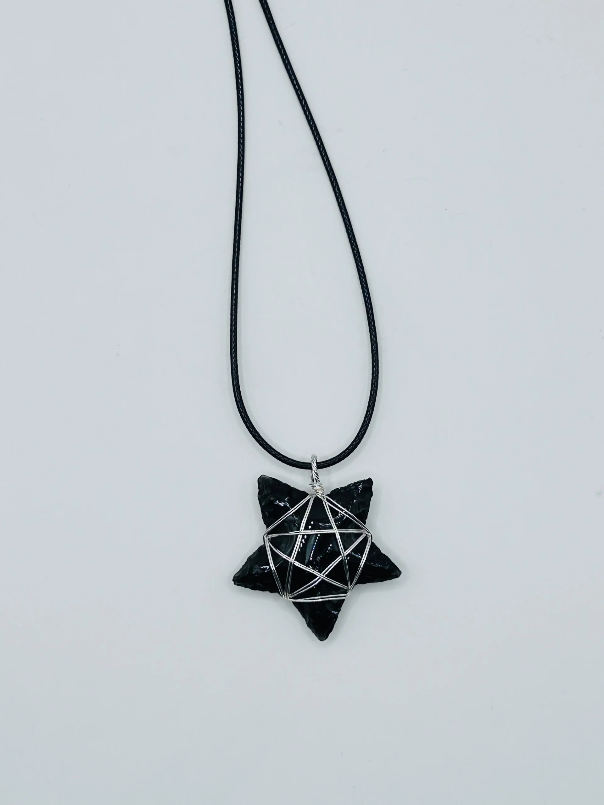 Black Obsidian Star Necklace