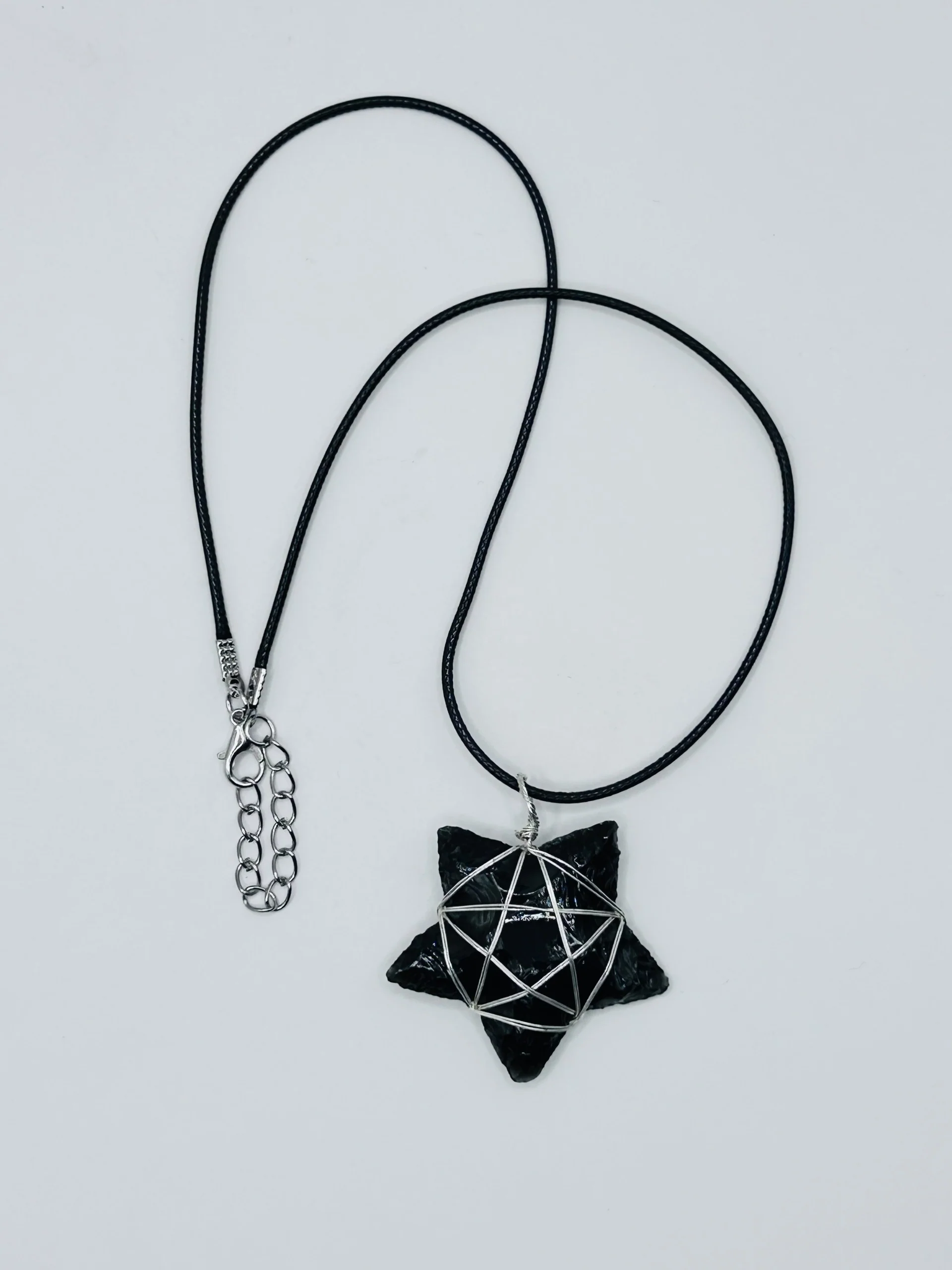 Black Obsidian Star Necklace - Image 4