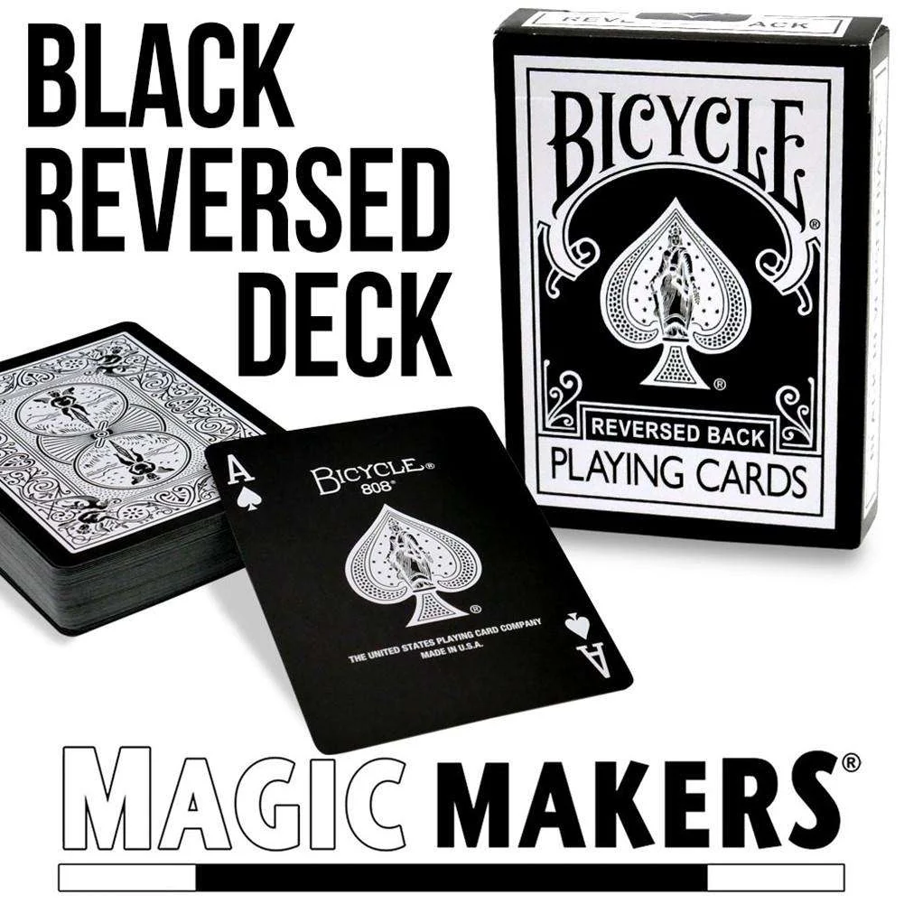 Black Reversed Back Bicycle Playing Cards - Image 8