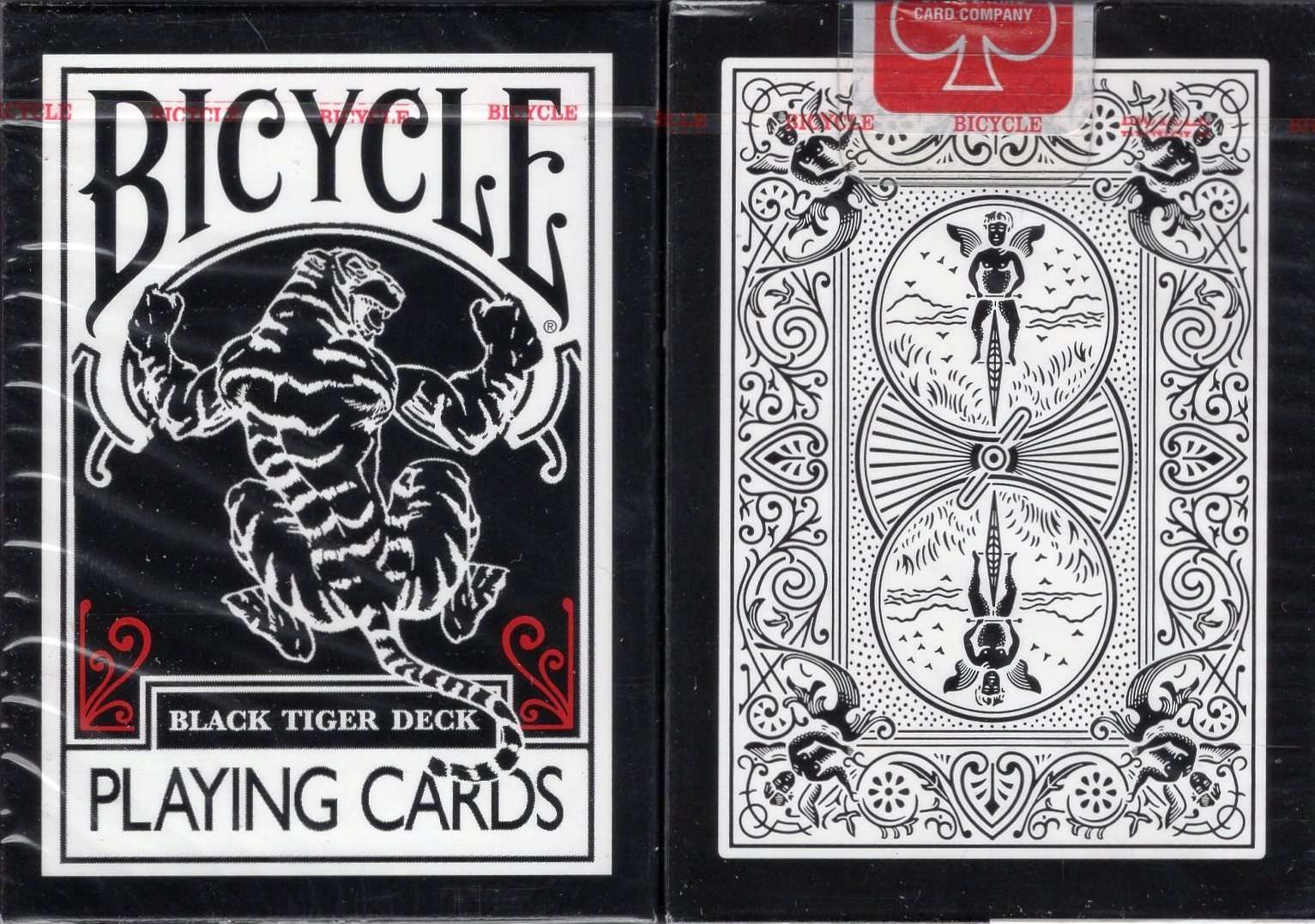 Black Tiger Bicycle Playing Cards