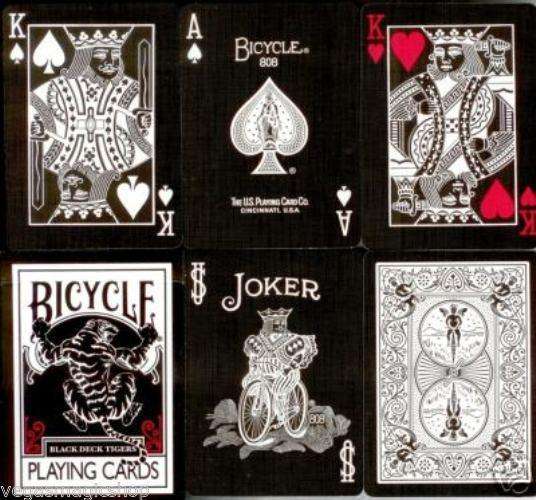 Black Tiger Bicycle Playing Cards - Image 4