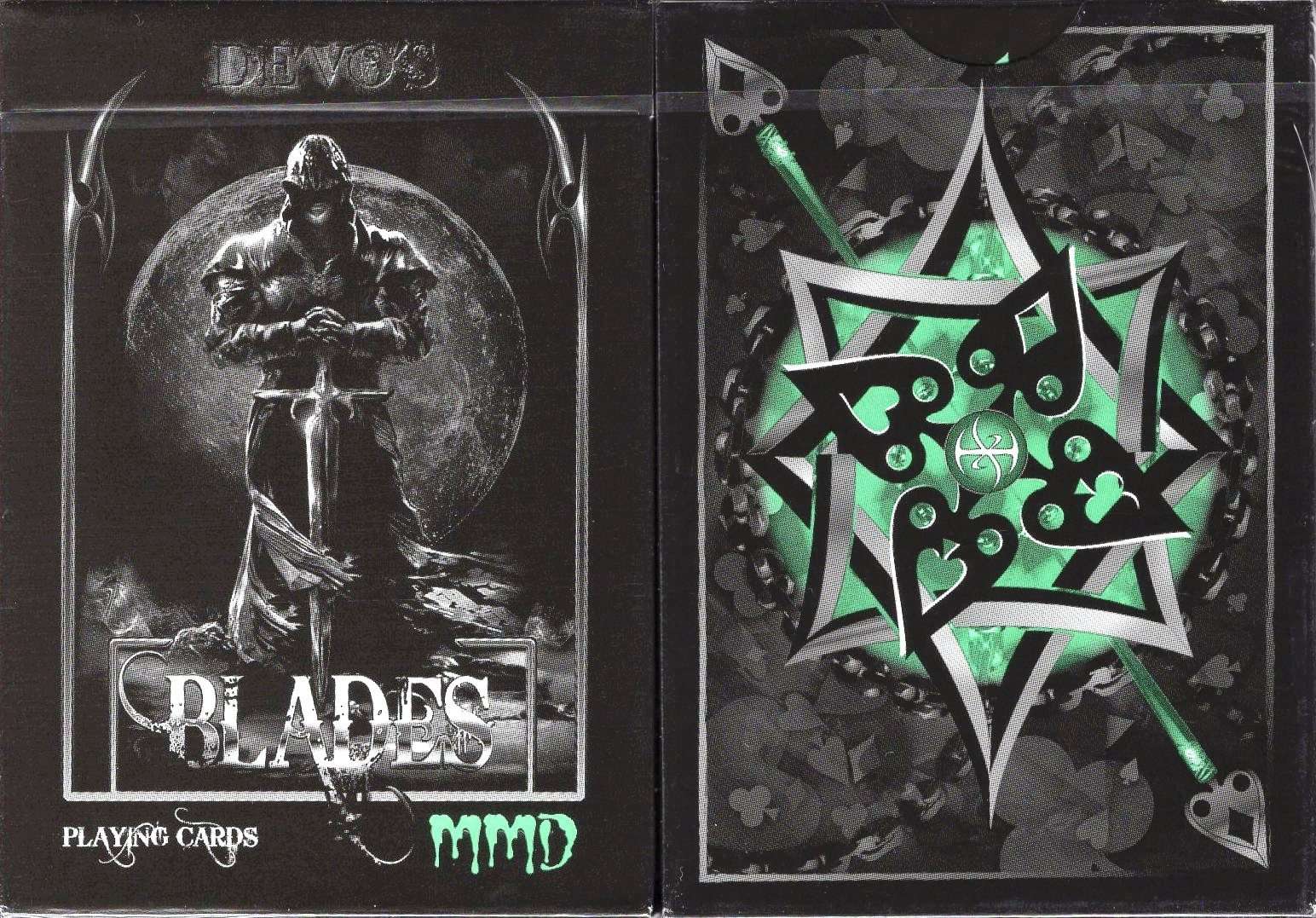 Blades Bloodspear Emerald Playing Cards USPCC