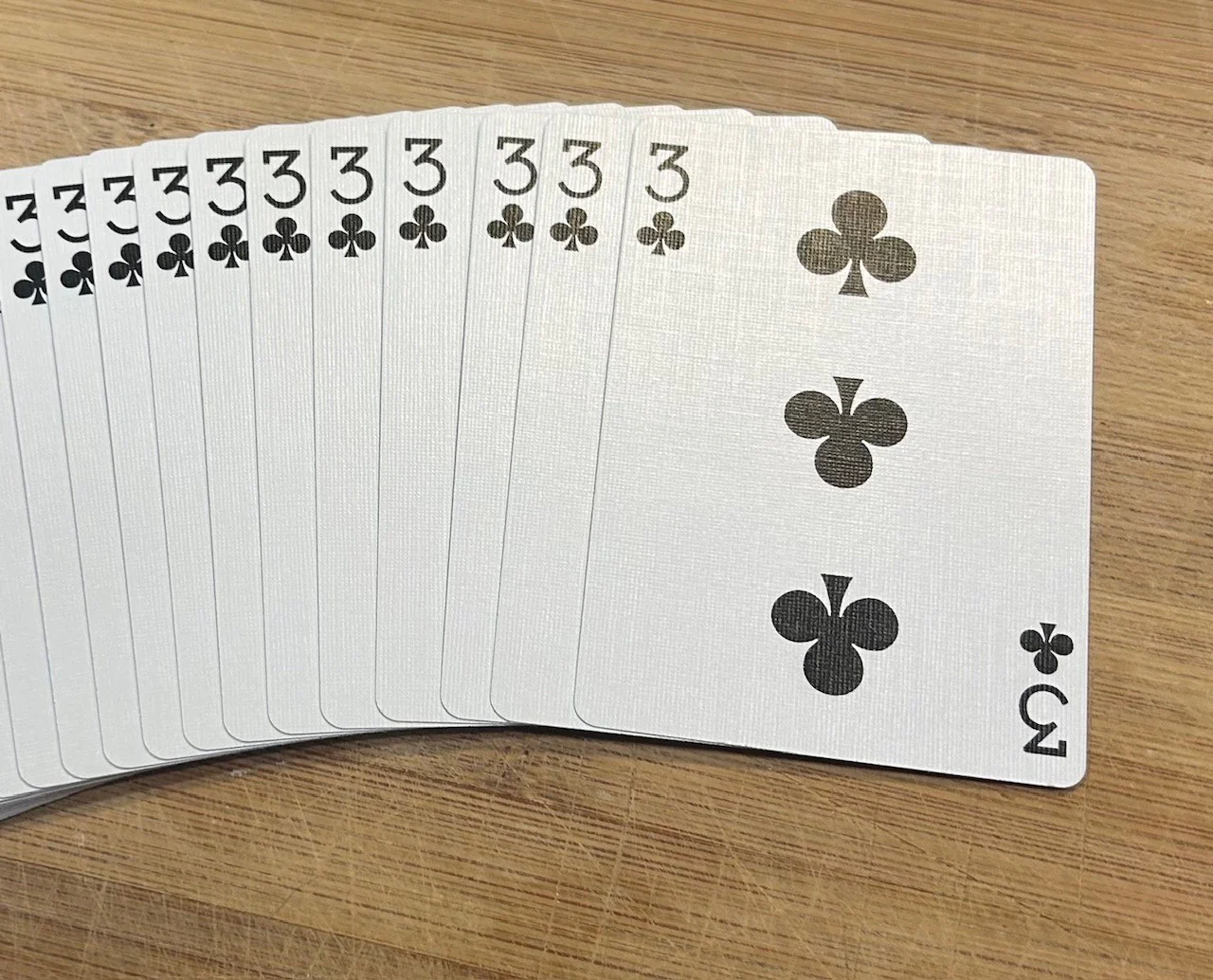 Blue One-Way Forcing Deck - 3 of Clubs - Image 2