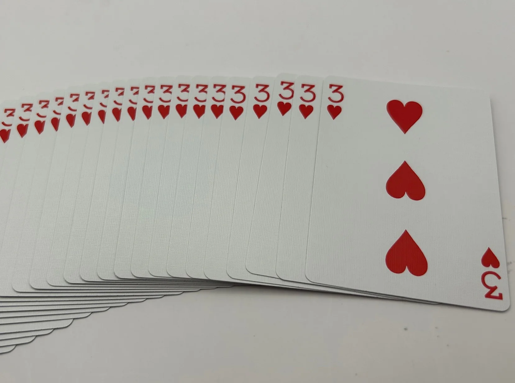 Blue One-Way Forcing Deck - 3 of Hearts - Image 2