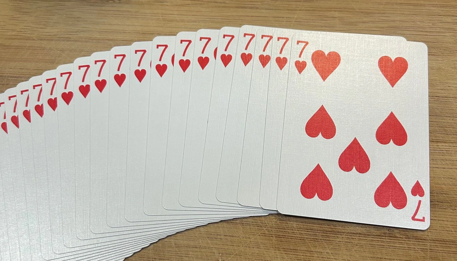 Blue One-Way Forcing Deck - 7 of Hearts - Image 2