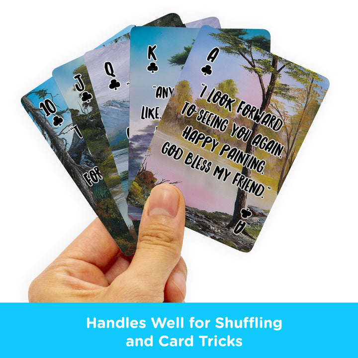 Bob Ross Quotes v1 Playing Cards Aquarius - Image 4