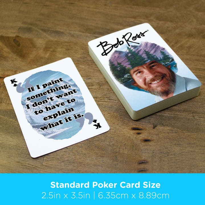Bob Ross Quotes v2 Playing Cards Aquarius - Image 3