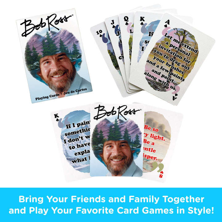 Bob Ross Quotes v2 Playing Cards Aquarius - Image 6