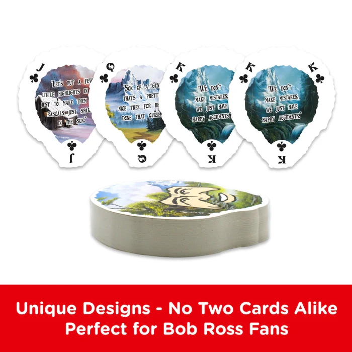 Bob Ross Shaped Playing Cards by Aquarius - Image 3