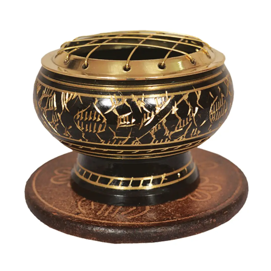 Brass Screen Burner w/ Coaster (2 X 3 in.)