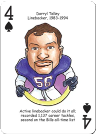 Buffalo Football Heroes Playing Cards - Image 3