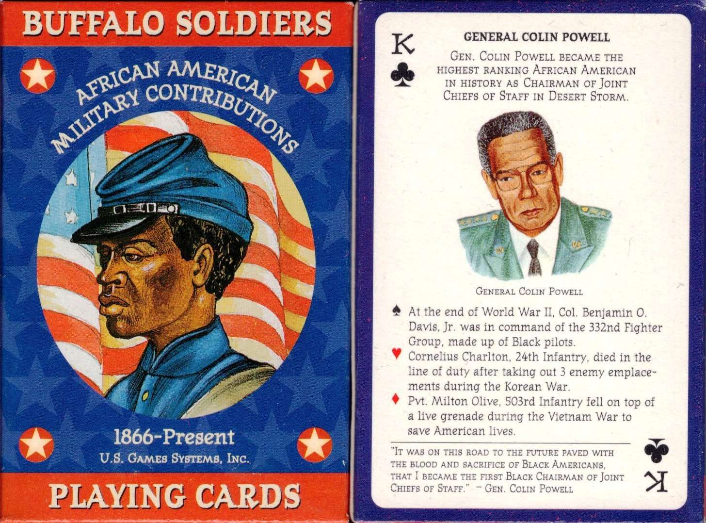 Buffalo Soldiers Playing Cards USGS