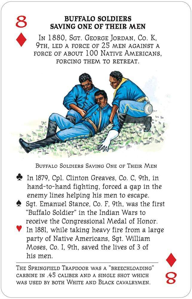 Buffalo Soldiers Playing Cards USGS - Image 2