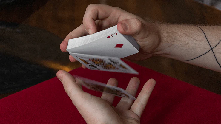 Butterfly v2 Red Svengali Playing Cards Cartamundi - Image 3