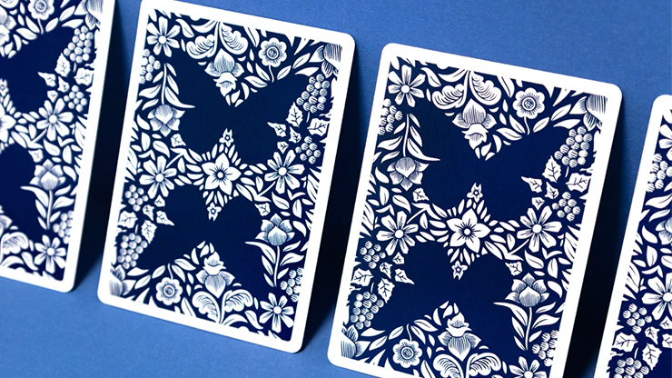 Butterfly Worker Marked Playing Cards Blue Cartamundi - Image 5