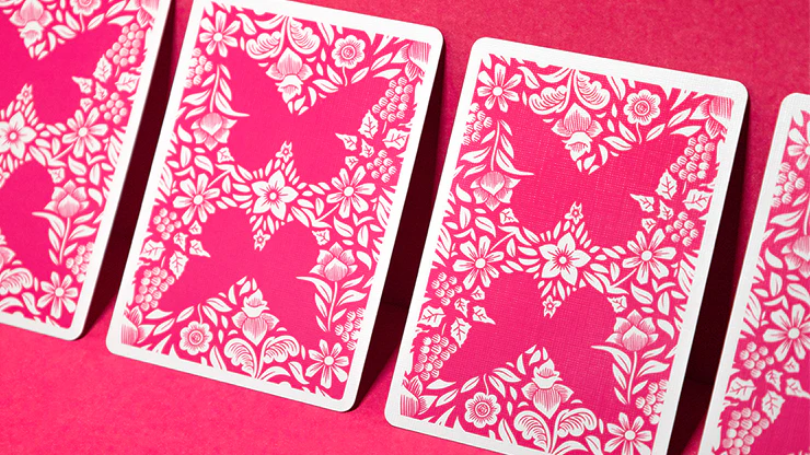 Butterfly Worker Marked Playing Cards Pink Cartamundi - Image 4