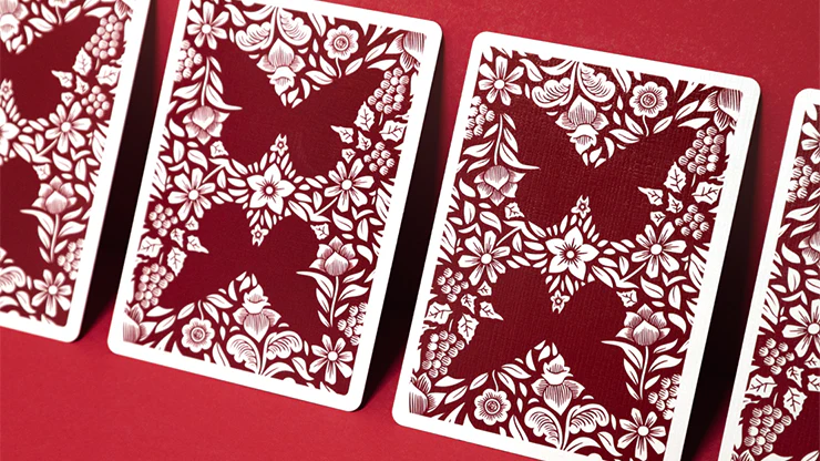 Butterfly Worker Marked Playing Cards Red Cartamundi - Image 5