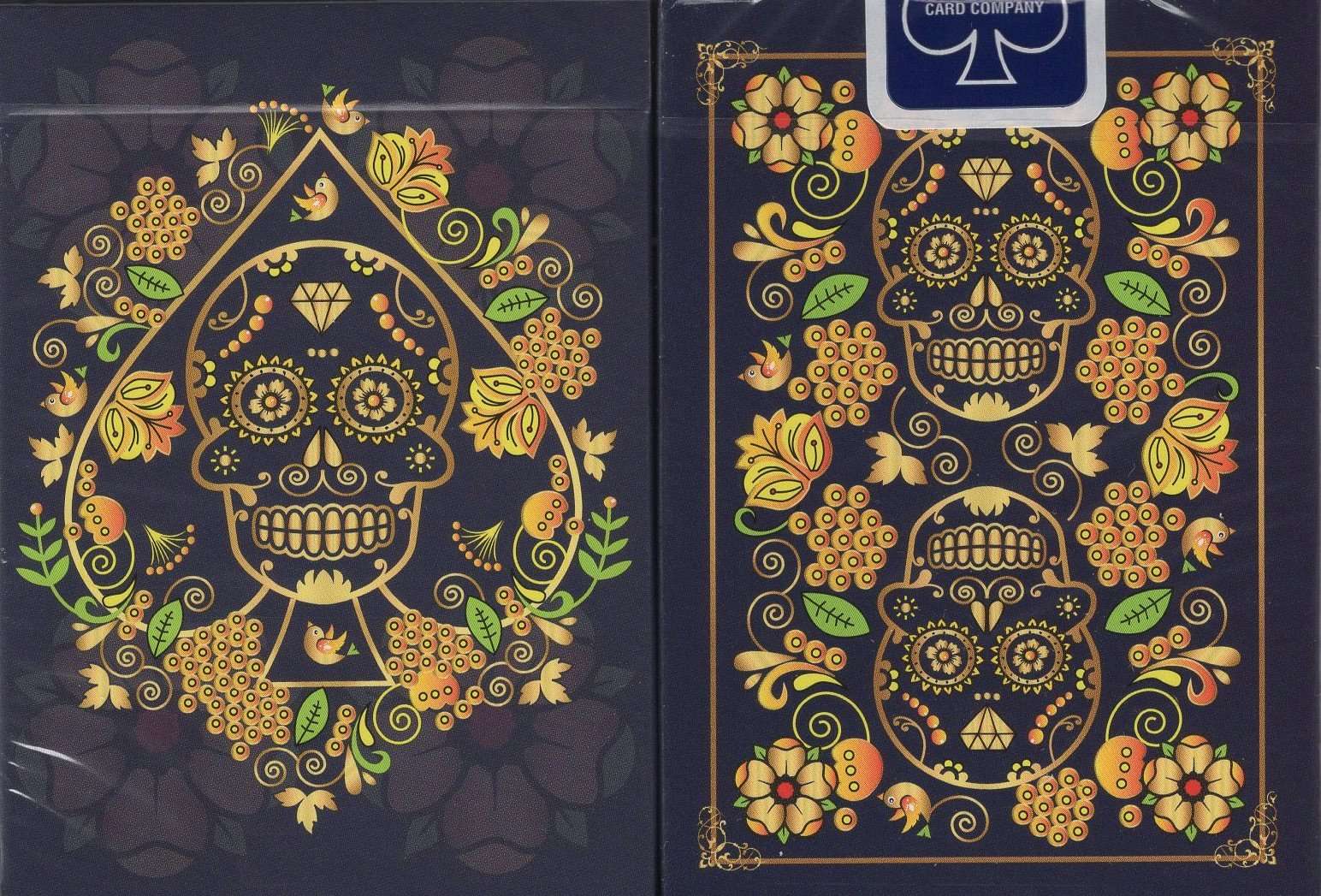 Calaveras de Azúcar Playing Cards USPCC - Black & Blue - Image 2