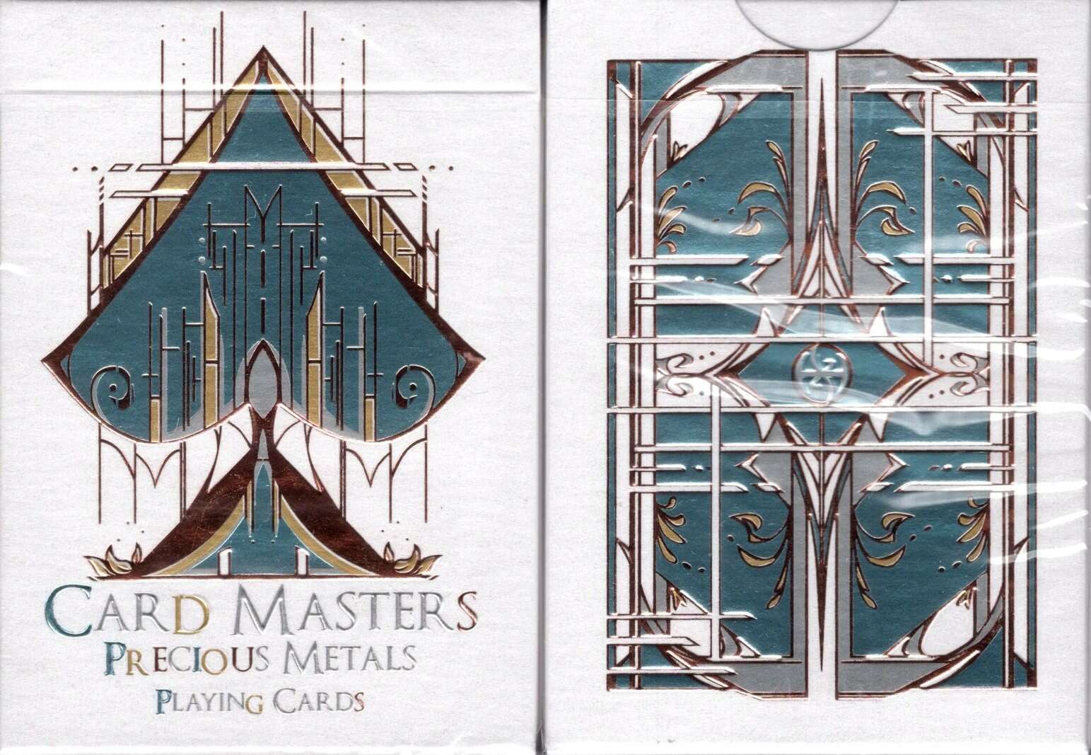 Card Masters Precious Metal White Deluxe Playing Cards USPCC