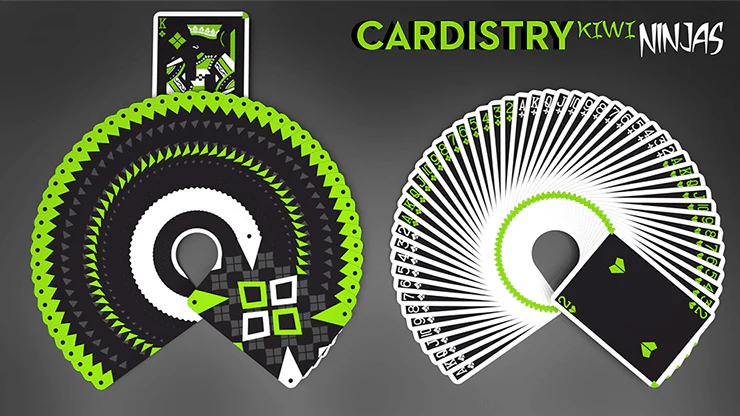 Cardistry Ninjas Kiwi Green Playing Cards USPCC - Image 3