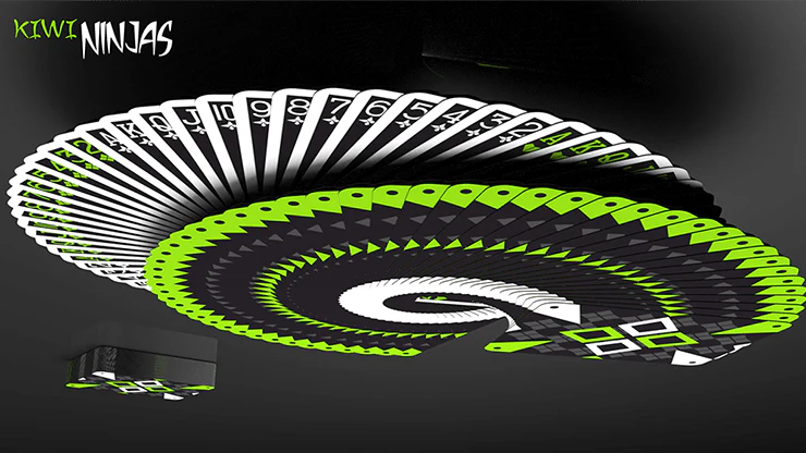 Cardistry Ninjas Kiwi Green Playing Cards USPCC - Image 5