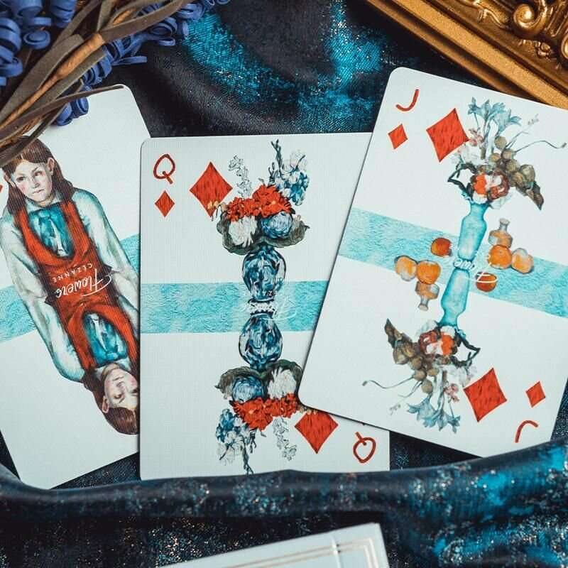 Cézanne Flower Playing Cards with Numbered Seal - Image 2