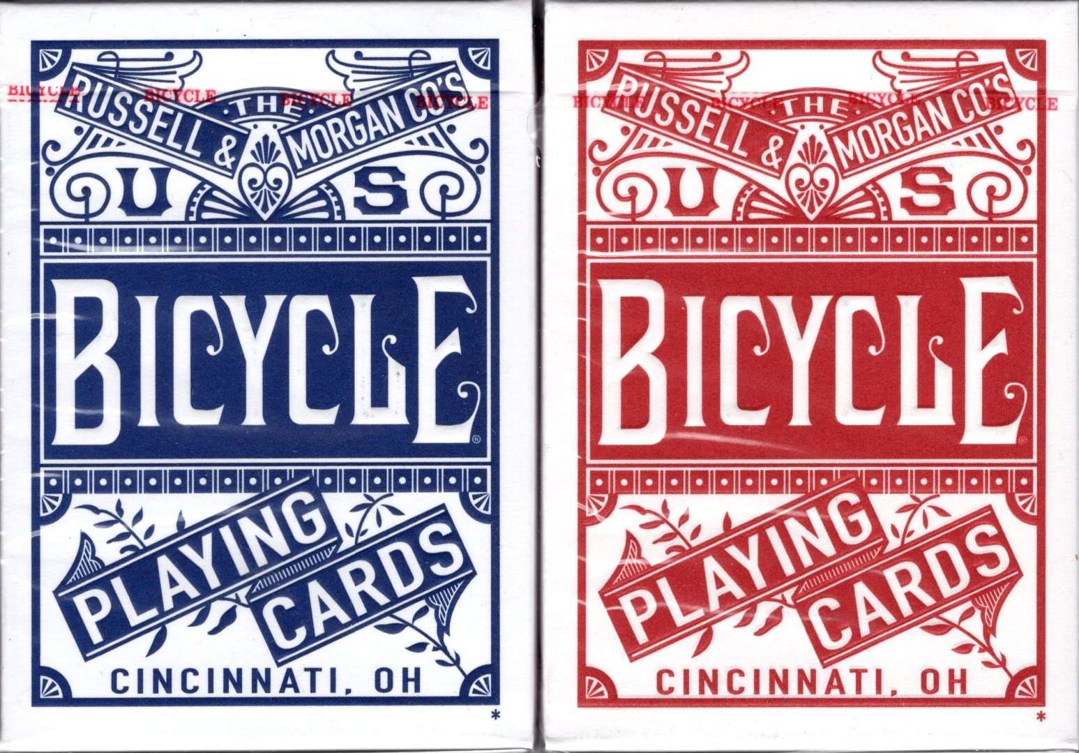 Chainless Red & Blue 2 Deck Set Bicycle Playing Cards