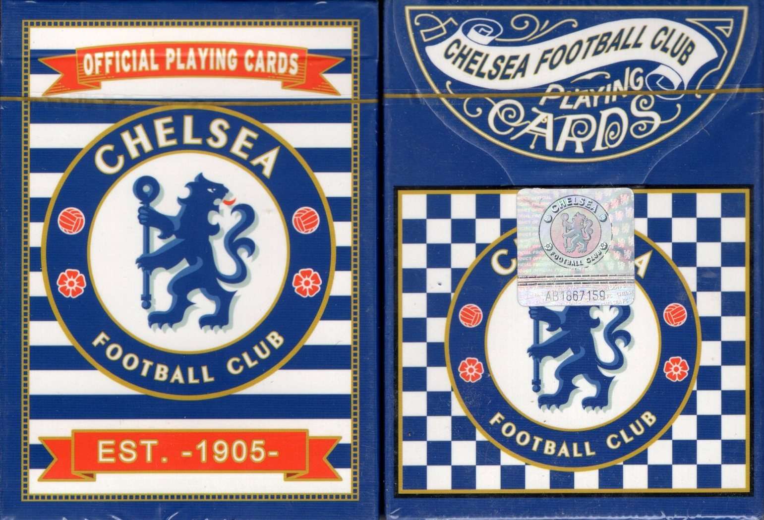 Chelsea Football Club Soccer Playing Cards