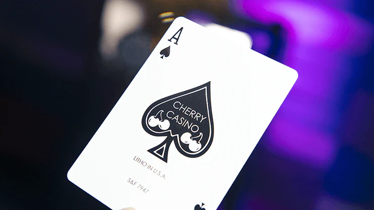 Cherry Casino House Deck McCarran Silver Playing Cards USPCC - Image 3