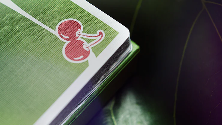 Cherry Casino House Deck Sahara Green Playing Cards USPCC - Image 4