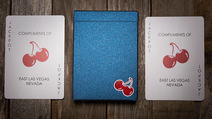 Cherry Casino House Deck Tahoe Blue Playing Cards USPCC - Image 3