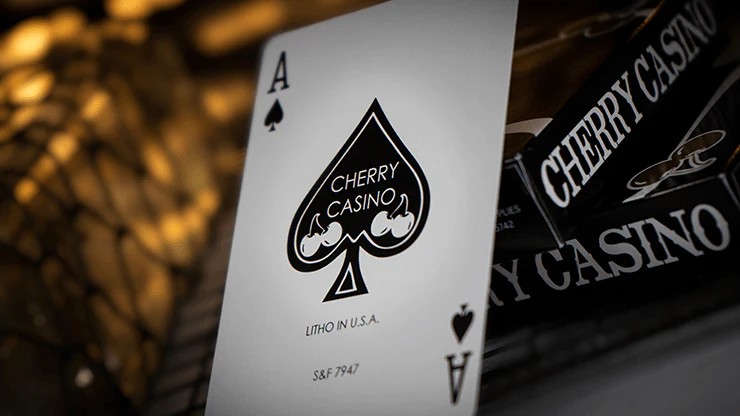 Cherry Casino Limited Monte Carlo Black & Gold Playing Cards USPCC - Image 5
