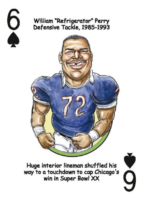Chicago Football Heroes Playing Cards - Image 5