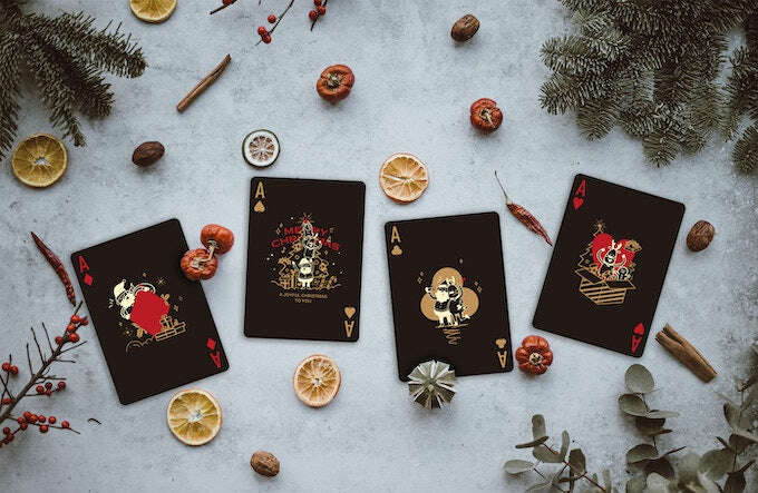 Christmas Bicycle Playing Cards - Image 6