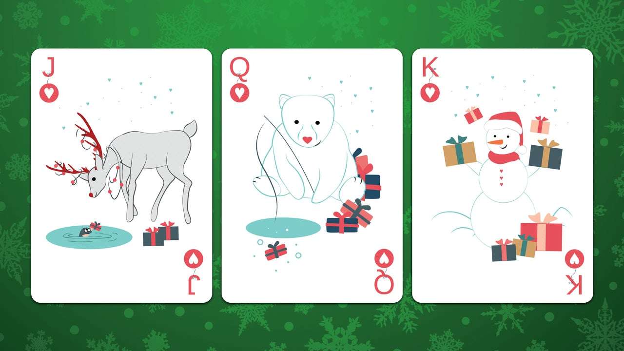 Christmas Ornament Playing Cards USPCC - Image 2