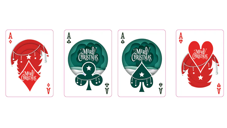 Christmas Playing Cards 2 Deck Set - Image 4