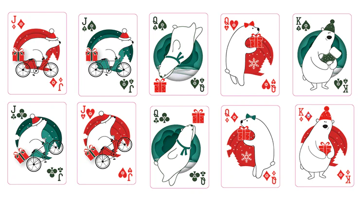 Christmas Playing Cards 2 Deck Set - Image 5