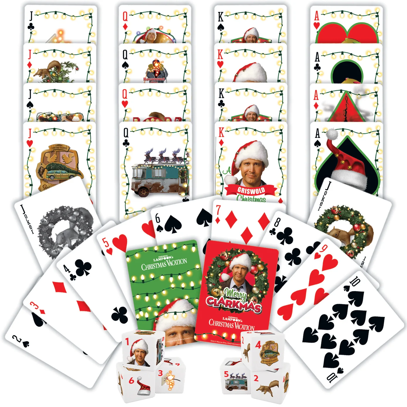 Christmas Vacation 2-pack Playing Cards & Dice Set by Masterpieces - Image 2