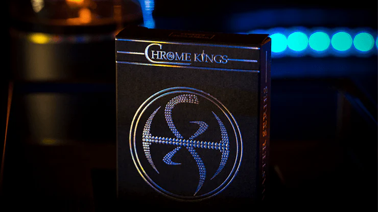 Chrome Kings Carbon Foil Box Playing Cards USPCC - Image 7