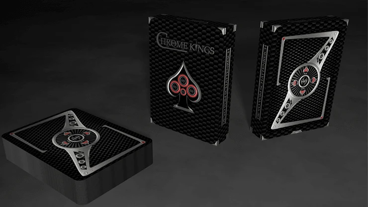 Chrome Kings Carbon Playing Cards USPCC - Image 7