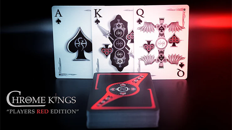 Chrome Kings Players Red Playing Cards USPCC - Image 4