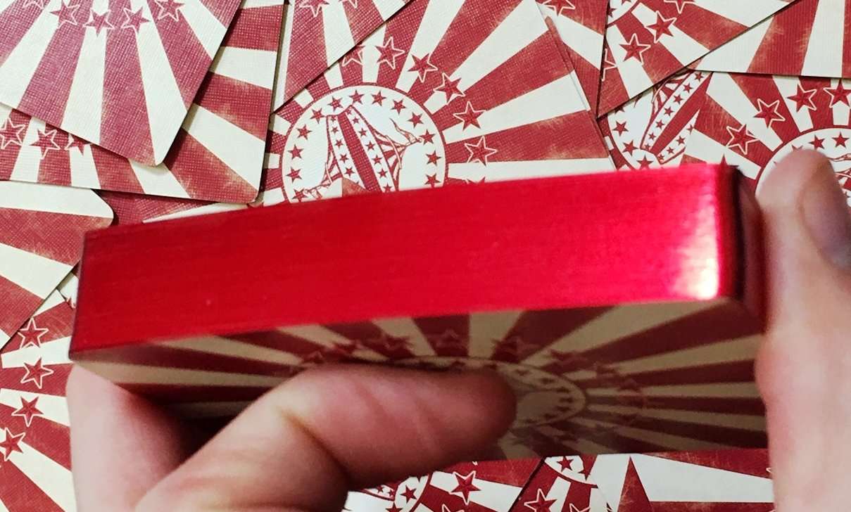 Circus Nostalgic Red Gilded Playing Cards USPCC - Image 2