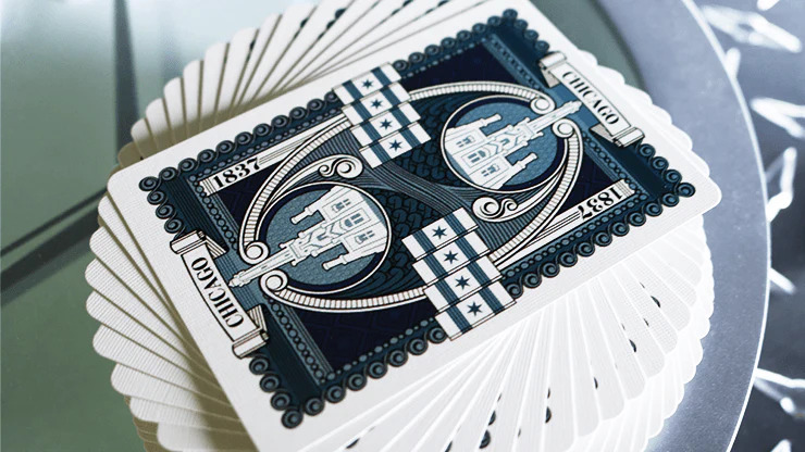 City Skylines Chicago (no seal) Bicycle Playing Cards - Image 2
