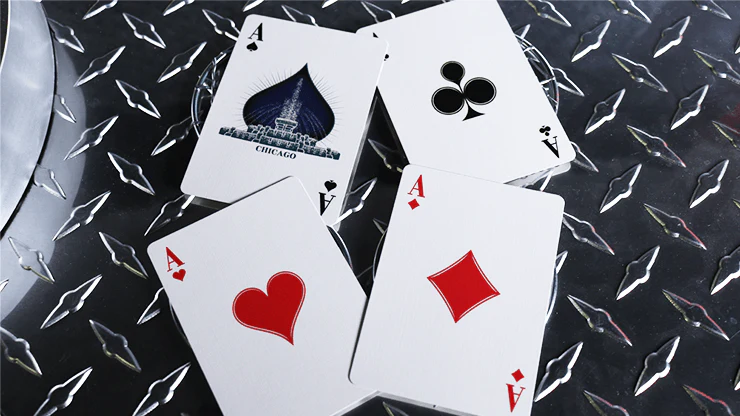 City Skylines Chicago (no seal) Bicycle Playing Cards - Image 4