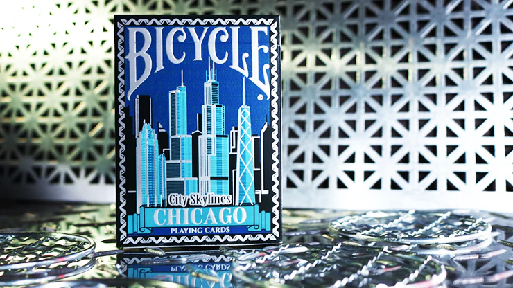City Skylines Chicago (no seal) Bicycle Playing Cards - Image 7