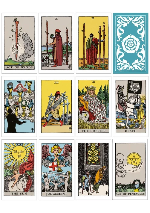 Classic Rider Waite Smith Tarot Book & Card Deck - Image 4