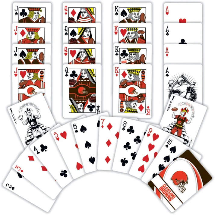 Cleveland Browns Playing Cards by Masterpieces - Image 2
